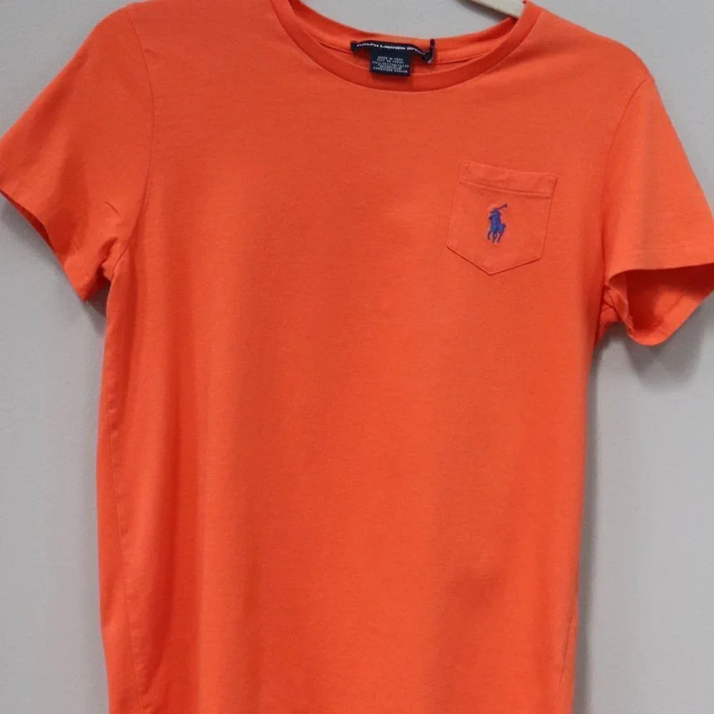 Ralph Lauren Sport Tee in Orange Size L